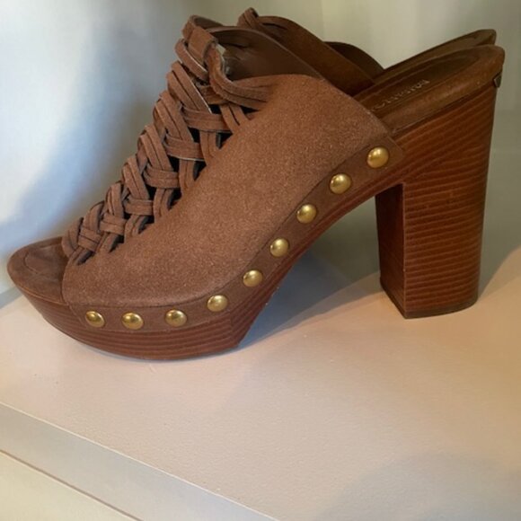 Michael Kors Suede Westley Open-Toe Mule 9.5 - Picture 2 of 7